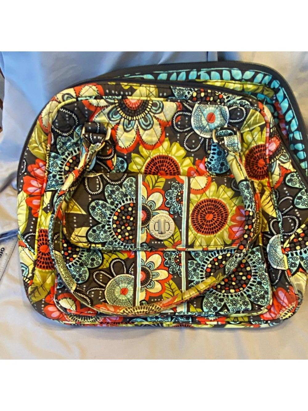 Vintage Retired Pattern Flower Shower Vera Bradley Shoulder Bag